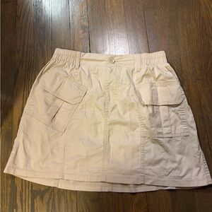 Women's Cream Mini Skirt